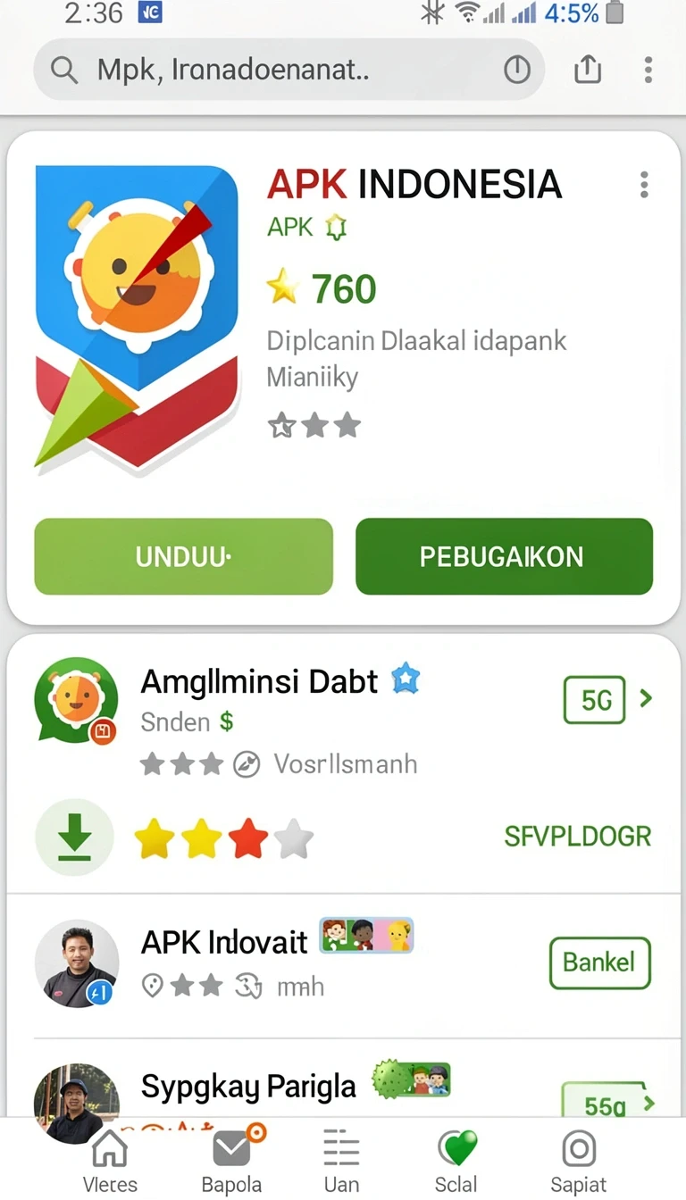 Pratinjau layar Panduan Instalasi Aplikasi clbktoto di Android