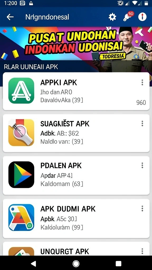 Pratinjau layar Panduan Instalasi Aplikasi di1 di Android